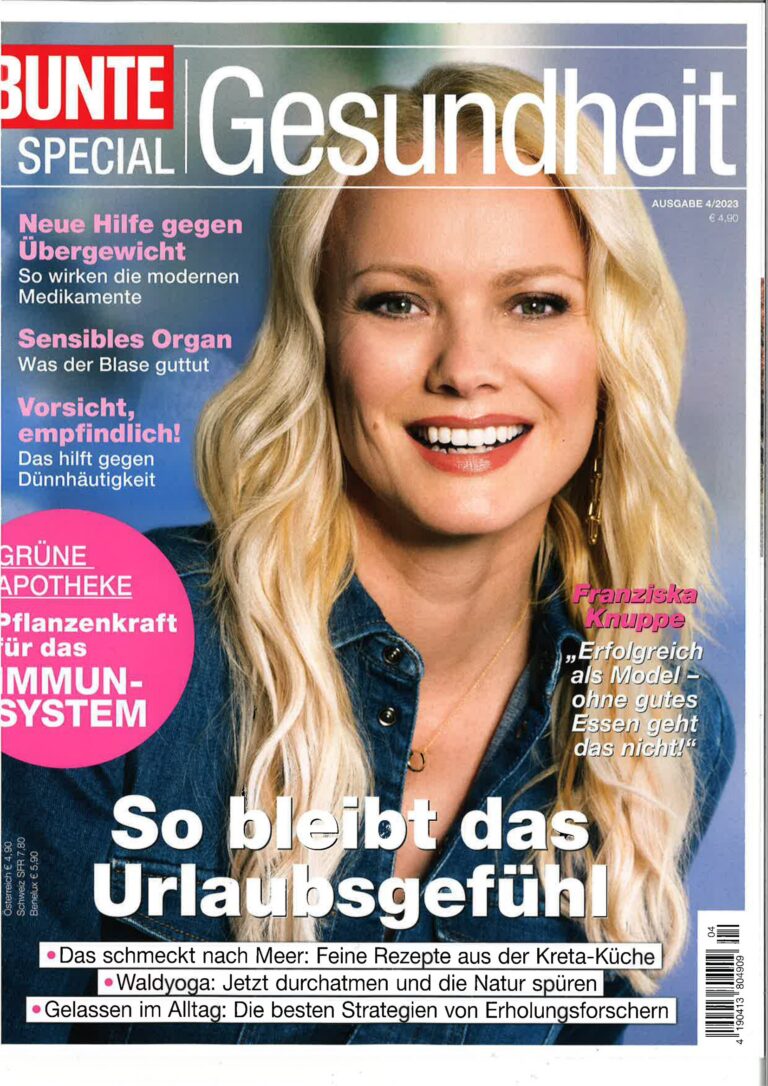Titelseite BUNTE Gesundheit